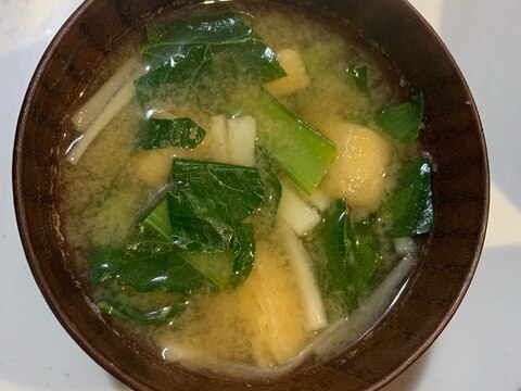 小松菜と大根の味噌汁